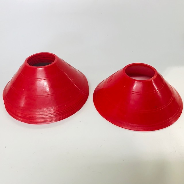 MARKER CONE, Low Red 18cmH x 21cmD Base